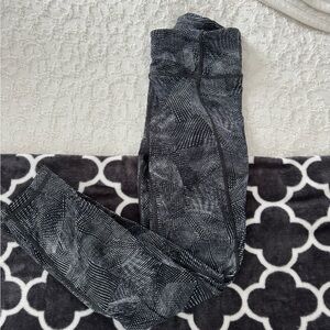 lululemon Black and White Patterned Leggings
